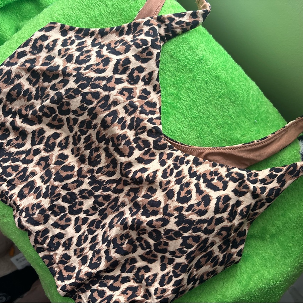 Leopard Print Camisole Tank Top - Brown/Black